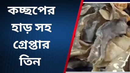 সুজাপুরঃ ২৭০ কেজি কচ্ছপের হাড় সহ গ্রেপ্তার তিন