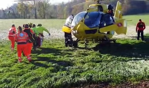 Lomagna, grave infortunio sul lavoro: investito col muletto, 67enne perde la gamba