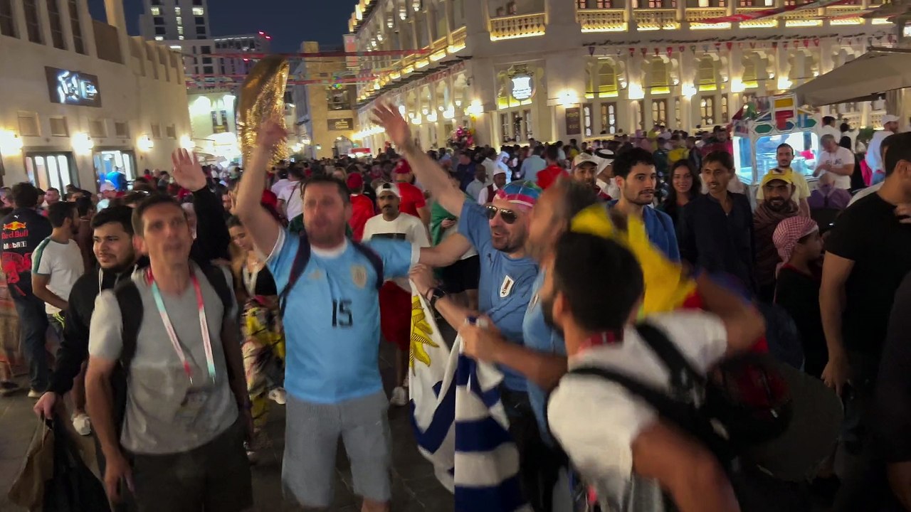 The Uruguayan Fans Are Ready for South Korea Match