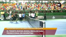 El tenista Rafael Nadal inicia su gira promocional en Argentina