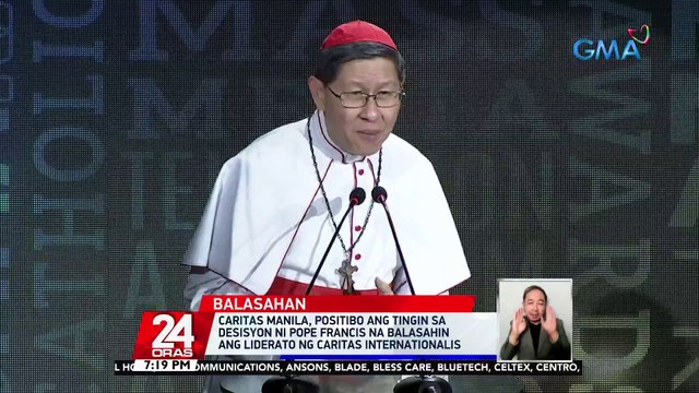 Caritas Manila, positibo ang tingin sa desisyon ni Pope Francis na balasahin ang liderato ng Caritas Internationalis | 24 Oras