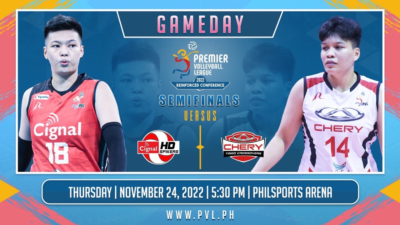 GAME 2 NOVEMBER 24, 2022 | CIGNAL HD SPIKERS vs CHERY TIGGO CROSSOVERS | SEMIFINALS OF 2022 PVL REINFORCED CONFERENCE