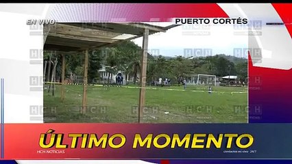 Le quitan la vida a una persona en un campo de fútbol del sector Medina en Puerto Cortés