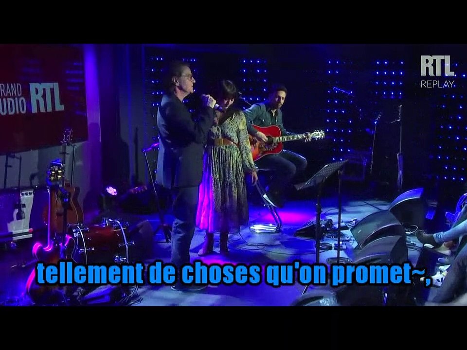 Nolwenn Leroy & Francis Cabrel_Je t'aimais, je t'aime et je t'aimerai (Voix Nolwenn)(Live Le Grand Studio RTL 2019)karaoké