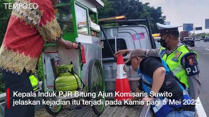 Viral Tukang Bakso Masuk Jalan Tol Karang Tengah Tangerang