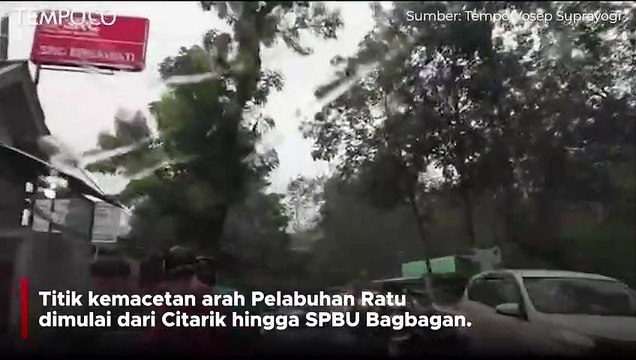 Arus Lalin Arah Pelabuhan Ratu Padat Merayap Imbas Libur Lebaran