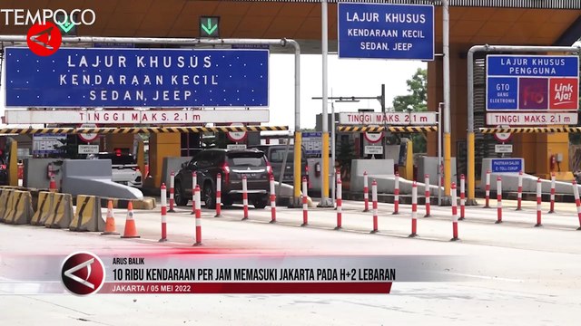 Lebih dari 10 Ribu Kendaraan Per Jam Memasuki Jakarta Sejak H+2 Lebaran