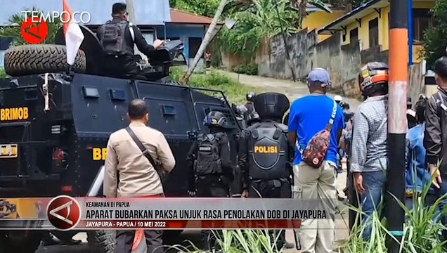 Aparat Bubarkan Paksa Unjuk Rasa Penolakan DOB di Jayapura