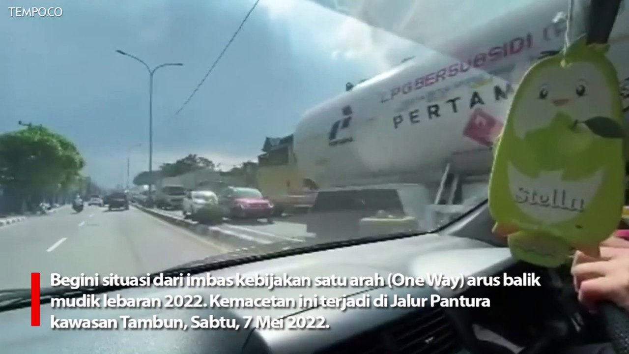 Imbas One Way Arus Balik, Jalur Pantura Wilayah Tambun Macet Parah