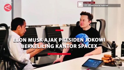 Elon Musk Ajak Presiden Jokowi Berkeliling Kantor SpaceX