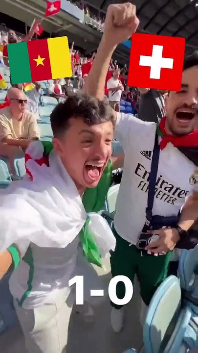جماهير جزائرية تحتفل بخسارة الكاميرون أمام سويس...