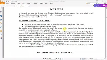 STA301 LEC NO 7 + 8  [ Short Lecture] Statistics and probability _ by Ehtisham