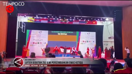 Muhammad Zul Ilmi Sumbang Emas untuk Indonesia di Cabang Angkat Besi