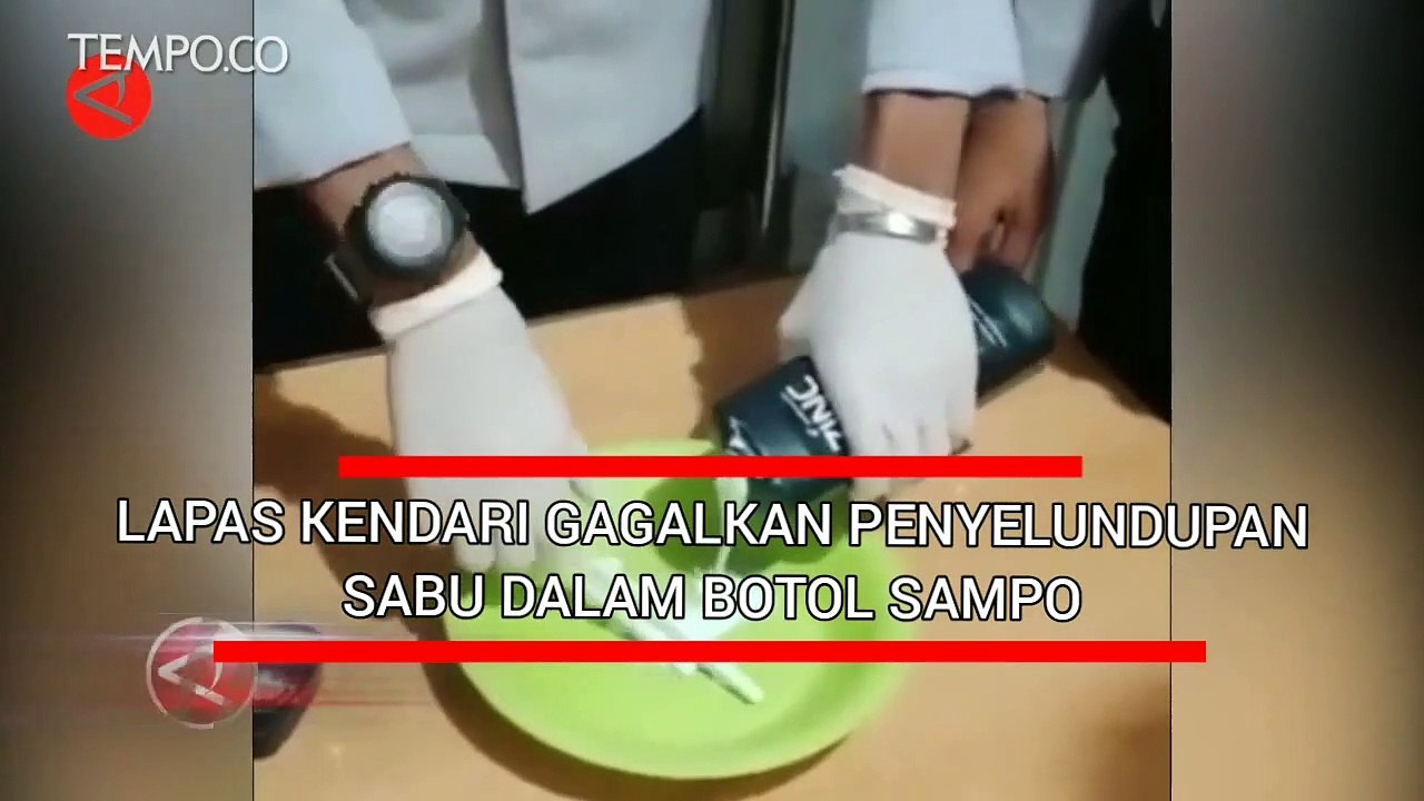Lapas Kendari Gagalkan Upaya Penyelundupan Sabu dalam Botol Sampo