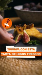Tarta de higos frescos