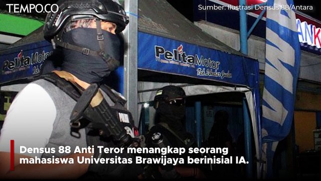 Mahasiswa Universitas Brawijaya Ditangkap Densus 88, Diduga Terlibat ISIS