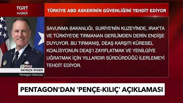 Pençe Kılıç ABD’nin Dengesini Bozdu! Her Kafadan Bir Ses Çıkıyor!- TGRT Haber
