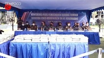 TNI AL Musnahkan Kokain 179 Kg Senilai Rp. 1,25 Triliun
