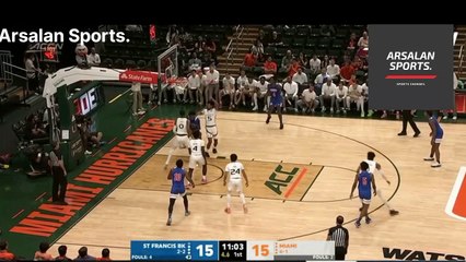 St.Francis vs Miami condensed game 2022 basketball