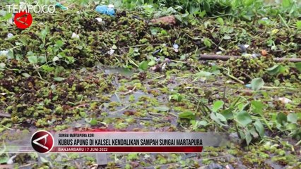 Sungai Martapura Kalsel Dipasang Kubus Apung untuk Kendalikan Sampah