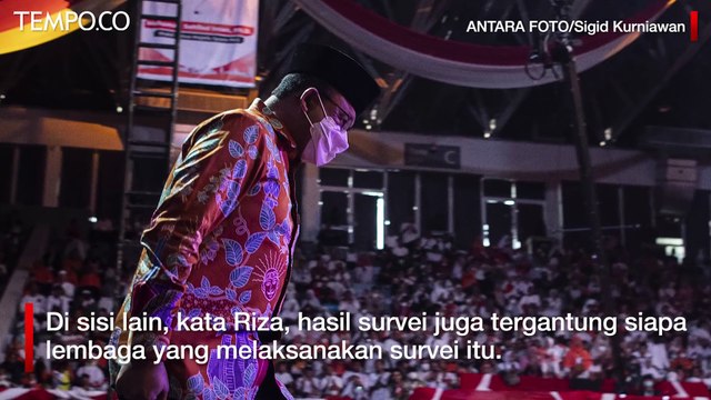 Survei Sebut Banyak Ahli Tak Puas Kinerja Anies Baswedan, Ini Jawaban Riza