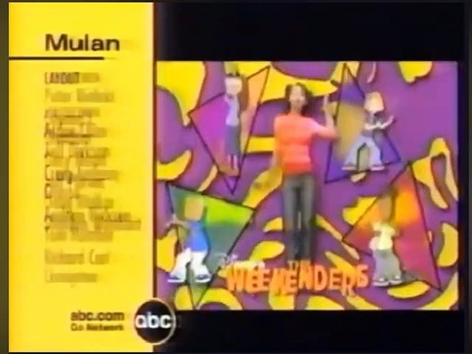 Mulan ABC's WWOD Split Screen Credits