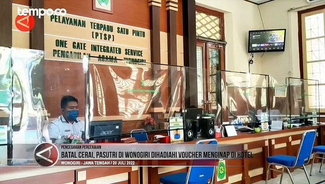 Batal Cerai, Pasutri di Wonogiri Dihadiahi Voucher Menginap di Hotel