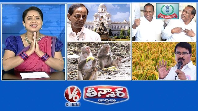 CM KCR-Assembly Meeting Malla Reddy Comedy-IT Raids Catch Monkey-Get Rs.700 Niranjan Reddy Comments-Paddy Cultivation V6 Teenmaar