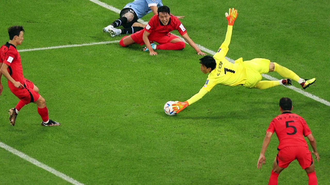 Coreia do Sul e Uruguai não saem do zero