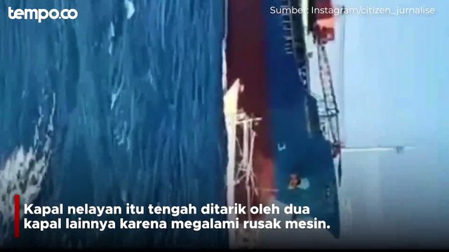 Kapal Kargo Tabrak Kapal Nelayan di Laut Takalar, Kerugian Ditaksir Rp 1 Miliar