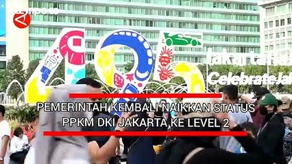 Pemerintah Naikkan Status PPKM DKI Jakarta ke Level 2