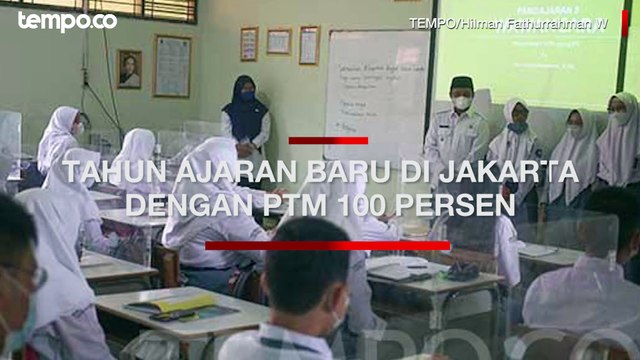 SMA Negeri di Jakarta Buka Tahun Ajaran Baru dengan PTM 100 Persen