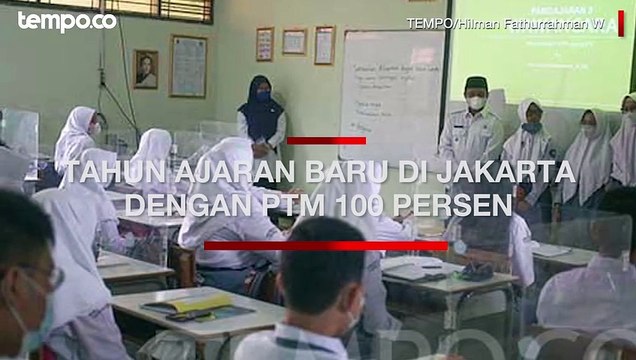 SMA Negeri di Jakarta Buka Tahun Ajaran Baru dengan PTM 100 Persen