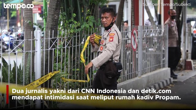 Dua Jurnalis Diintimidasi saat Liputan ke Rumah Kadiv Propam, Rekaman Dihapus