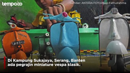 Olahan Daur Ulang, Ubah Logam Bekas jadi Vespa Klasik