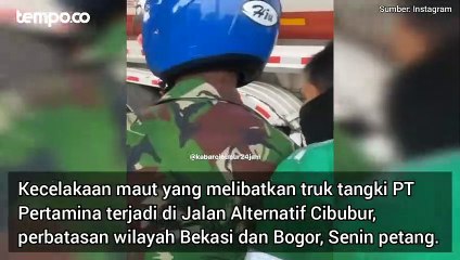 Kecelakaan Maut Truk Pertamina di Jalan Alternatif Cibubur