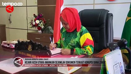Kejari Aceh Utara Amankan Dokumen Soal Dugaan Kasus Korupsi Dana Zakat