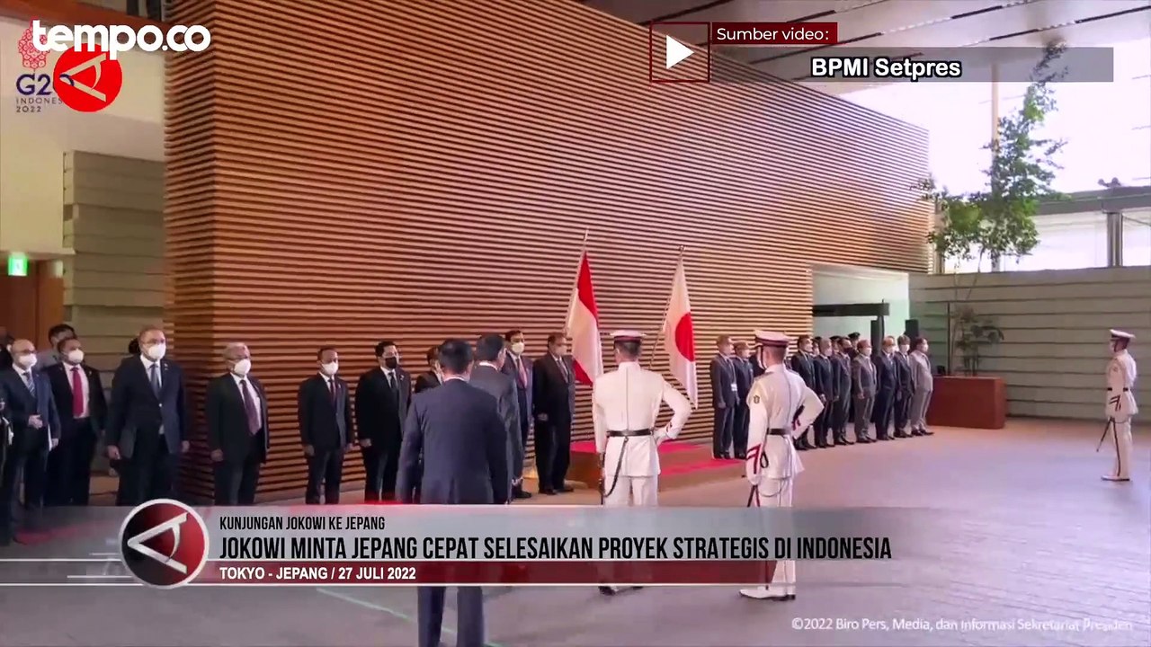Jokowi Minta Jepang Investasi dan Selesaikan Proyek Strategis di Indonesia