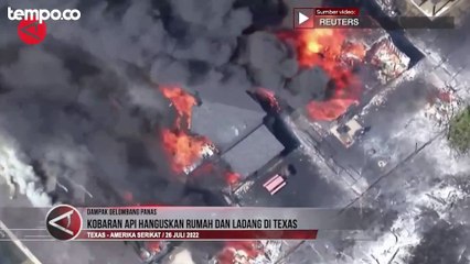 Besarnya Kebakaran di Texas yang Hanguska Rumah dan Ladang
