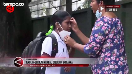 Usai Tutup Beberapa Pekan Sekolah-sekolah Kembali Dibuka di Sri Lanka