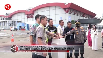 Taksi Terbang Mengudara di Jiexpo Gunakan Manekin Sebagai Penumpang