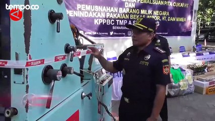 Bea Cukai Semarang Ungkap Pemalsuan Pita Cukai Rokok