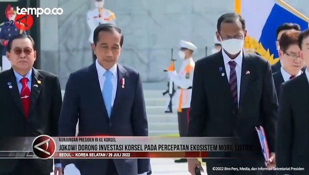 Jokowi Dorong Investasi Korsel Pada Percepatan Ekosistem Mobil Listrik