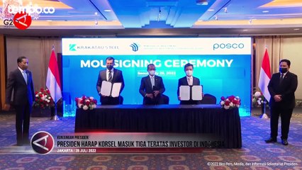 Jokowi Harap Korea Selatan Masuk Tiga Besar Investor Teratas di Indonesia