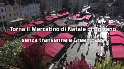 Bolzano, torna il Mercatino di Natale senza transenne e Green pass
