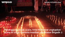 30 Hari Kematian Brigadir J, Ratusan Orang Nyalakan Lilin di Taman Ismail Marzuki