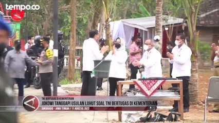 Luhut Usul TNI Bertugas di Kementerian, Jokowi: Belum Mendesak