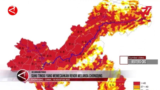 Pecah Rekor, Suhu Tertinggi di Chongqing Melebihi 40 Derajat Celcius