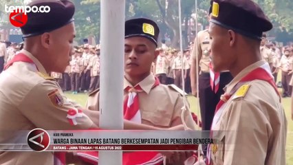 Warga Binaan Lapas Batang Berkesempatan Jadi Pengibar Bendera