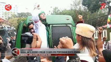 Bahar Smith Divonis 6 Bulan 15 Hari atas Penyebaran Berita Bohong